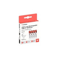 VERBATIM Nabíjecí baterie AAA USB-C 4-Pack 500 mAh