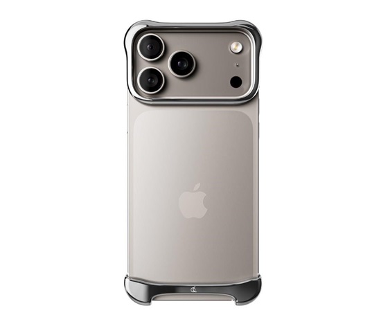 Arc Pulse - hliníkový ochranný rám na iPhone 18 Pro, stříbrný