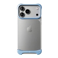 Arc Pulse - hliníkový ochranný rám na iPhone 18 Pro, matný světle modrý
