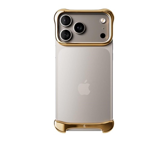 Arc Pulse - hliníkový ochranný rám na iPhone 18 Pro, zlatý