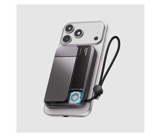 SHARGE ICEMAG 3, magnetická powerbanka 10 000 mAh, Qi2.2 25 W - černá