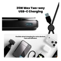 SHARGE ICEMAG 3, magnetická powerbanka 10 000 mAh, Qi2.2 25 W - černá