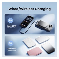 SHARGE AeroMag Air M6, magnetická powerbanka 5 000 mAh - černá