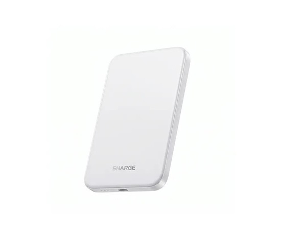 SHARGE AeroMag Air M6, magnetická powerbanka 5 000 mAh - stříbrná