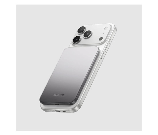 SHARGE AeroMag Air M7, magnetická powerbanka 10 000 mAh - černá