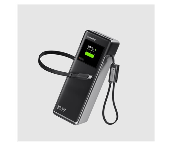 SHARGE HyperTower 170, powerbanka 25 000 mAh, 170 W - černá