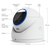 UBNT G6 Edge Turret, UniFi Protect 8MP IP kamera