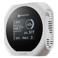 MikroTik IAQM-THC2PV-W, CLAIRÉ monitor kvality vzduchu, bílý