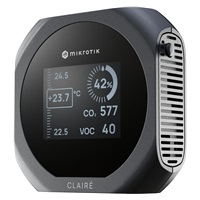 MikroTik IAQM-THC2V-G, CLAIRÉ Lite monitor kvality vzduchu, šedý