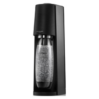 BAZAR - SodaStream Terra Black výrobník sody, mechanický, 2x 1l láhev SodaStream Fuse, bombička s CO2, černý - Poškozený