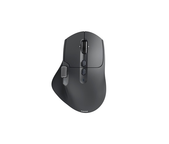 Hama Ergo myš "WM-900" pro více zařízení, bezdrátová/BT, LED, černá
