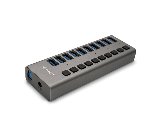 BAZAR - i-tec USB 3.0 nabíjecí HUB 10port + Power Adapter 48 W - Poškozený obal (Komplet)