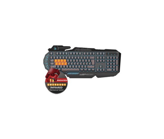 BAZAR - A4tech Bloody B318 podsvícená herní klávesnice, USB, CZ - Poškozený obal (Komplet)