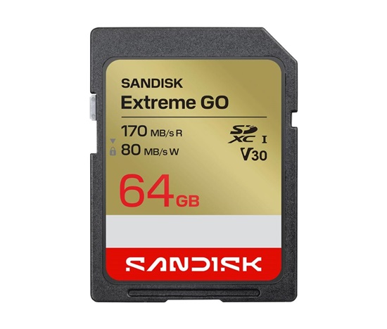SanDisk SDXC karta 64GB Extreme GO (230 MB/s , UHS-I U3 V30)
