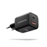 AXAGON ACU-PQ100, GaN nabíječka do sítě 100W, USB-A + USB-C, PD3.0/PPS/QC4+/SFC2.0/Apple, černá