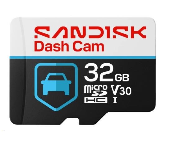 SanDisk MicroSDHC karta 256GB Dash Cam High Endurance (R:100/W:40 MB/s, Class 10, U3 V30)