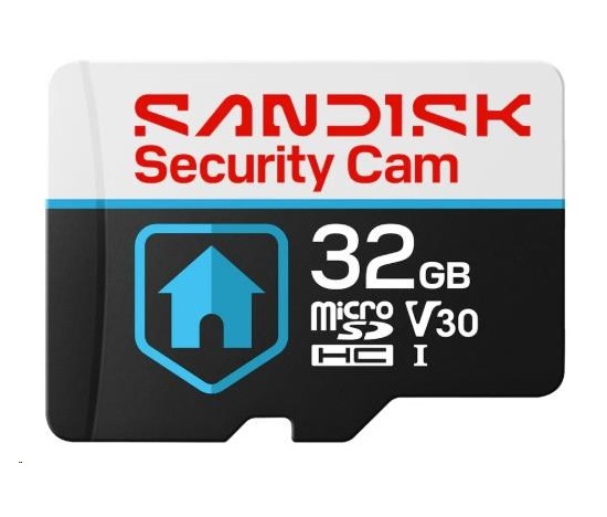 SanDisk MicroSDHC karta 128GB Security Cam Outdoor (R:100/W:40 MB/s, Class 10, U3 V30)