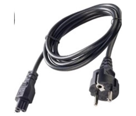 Kabel síťový k AC adapteru 3 žilový 230V černý