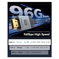 PremiumCord Kabel Ultra HD HDMI 2.2 16K@60Hz, 8K@240Hz, 4K@480Hz, pozlacený, 1,5m