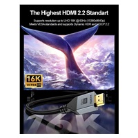 PremiumCord Kabel Ultra HD HDMI 2.2 16K@60Hz, 8K@240Hz, 4K@480Hz, pozlacený, 2m