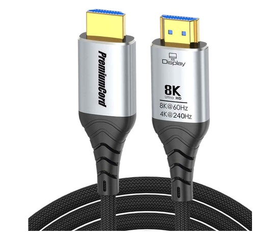 PremiumCord Ultra High Speed HDMI 2.1 optický fiber kabel, 8K@60Hz, pozlacený, 10m