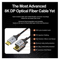 PremiumCord Kabel DisplayPort 1.4 8K optický M/M, pozlacený, 20m
