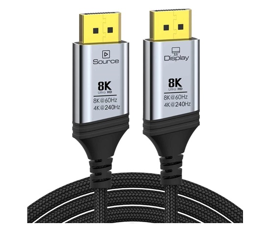 PremiumCord Kabel DisplayPort 1.4 8K optický M/M, pozlacený, 30m