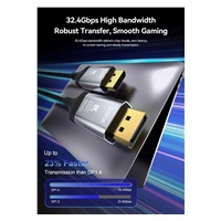 PremiumCord Kabel DisplayPort 1.4 8K optický M/M, pozlacený, 30m