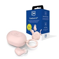 3mk FlowBuds 6.0 Baby Pink bezdrátová sluchátka, Bluetooth 6.0, pouzdro s klipem, růžová