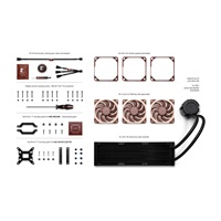 NOCTUA Vodní chladič NL-LC1-36, 3x 120mm, LGA1851, AM5, hnědá