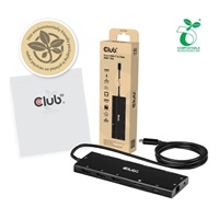 Club3D hub USB-C, 12-in-1 hub s 3xHDMI, 1xUSB-C PD, 2x USB-C, 2xUSB, 1x3.5mm jack, RJ45, microSD/SD, 100W, 1m kabel