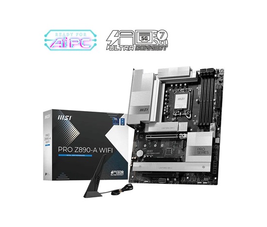 MSI MB Sc LGA 1851 PRO Z890-A WIFI, Intel Z890, 4xDDR5, 1xDP type C, 1xHDMI, WI-FI, ATX