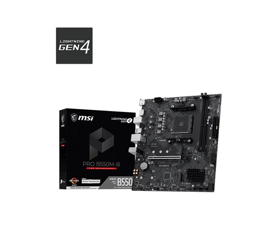 MSI MB Sc AM4 PRO B550M-B, AMD B550, 2xDDR4, 1xDP, 1xHDMI, mATX