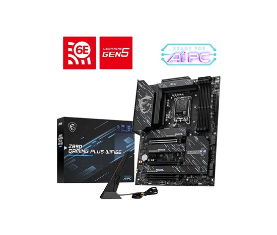 MSI MB Sc LGA 1851 Z890 GAMING PLUS WIFI6E, Intel Z890, 4xDDR5, 1xDP, 1xHDMI, WI-FI, ATX