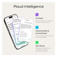PLAUD Note Pro - AI hlasový záznamník, stříbrný