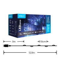 Modee ML-C2008 100LED 10m nano vánoční řetěz, studená 8 programů IP44