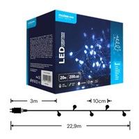 Modee ML-C2005 200LED 20m vánoční řetěz , studená 8 programů IP44