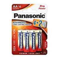 PANASONIC Alkalické baterie LR6PPG/6BP (AA) Pro Power Gold (6ks v balení)