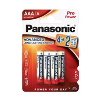 PANASONIC Alkalické baterie LR03PPG/6BP (AAA) Pro Power Gold (6ks v balení)