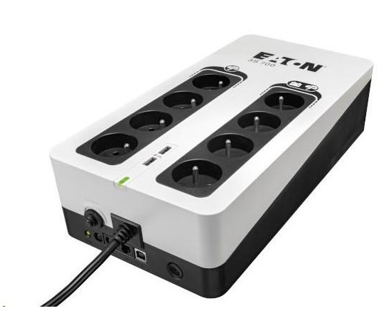 Eaton -poškozený obal nový- 3S 700 FR, UPS 700VA / 420W, 8 zás(4 zálohované), USB, 2x USB charge, CZ zásuvky