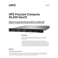 HPE PL DL320g12 6505P (2.2/12C) 1x64G (P69728) MR408i-o 8SFF 2x480G 2x1000W 1GbE PF NBD333 Smart Choice