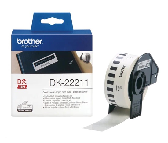 BROTHER DK-22211 bílá filmová role 29mm x 15,24m