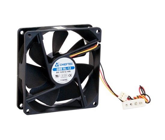 CHIEFTEC větrák AF-0925S, 92x92x25 mm Sleeve Fan, with 3/4pin connector