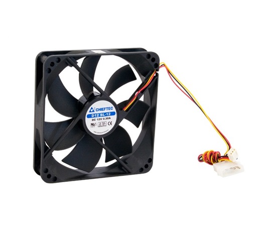 CHIEFTEC větrák AF-1225S, 120x120x25 mm Sleeve Fan, with 3/4pin connector