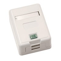 Zásuvka neosazená 1x RJ45 na omítku