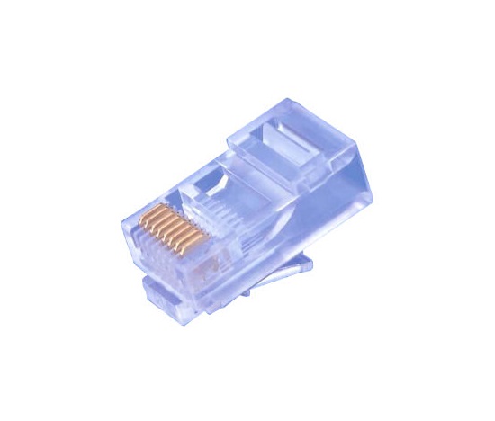 Konektor UTP RJ45 (8p8c), Cat5E, 50µm, licna(lanko) - 100 ks