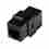 Keystone spojka Cat6, UTP, RJ45/RJ45, černý