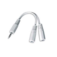 GEMBIRD Kabel audio 3,5mm Jack - 2x 3,5mm Jack (M/F, rozdvojka, stereo)
