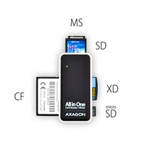 AXAGON CRE-X1, USB 2.0 externí MINI čtečka 5-slot ALL-IN-ONE