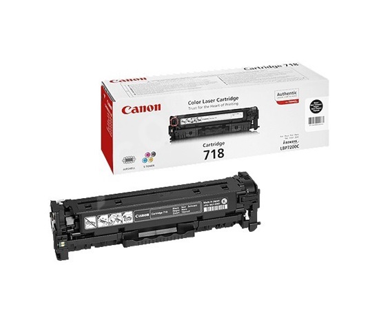 Canon TONER CRG-718BK černý pro  i-Sensys LBP7200CDN, LBP7210Cdn, LBP7660CDN, LBP7680CX, MF724Cdw, MF728Cdw (3 400 str.)
